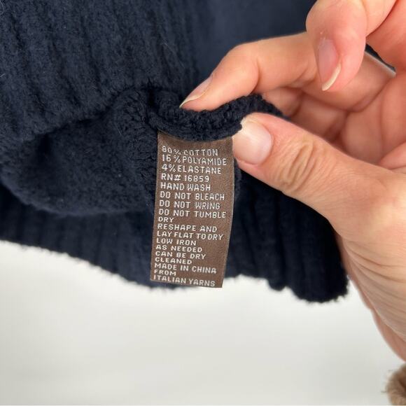 J. McLaughlin Green & Black Color block Crewneck Sweater Size Large - Picture 5 of 5